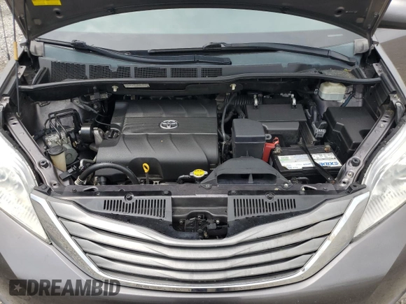 2012 Toyota Sienna XLE AAS with VIN 5TDYK3DC6CS189399, listed as a Copart auction lot 57188555 with Not provided miles and Clean title. Bid and sale history available at DreamBid. Image 12.