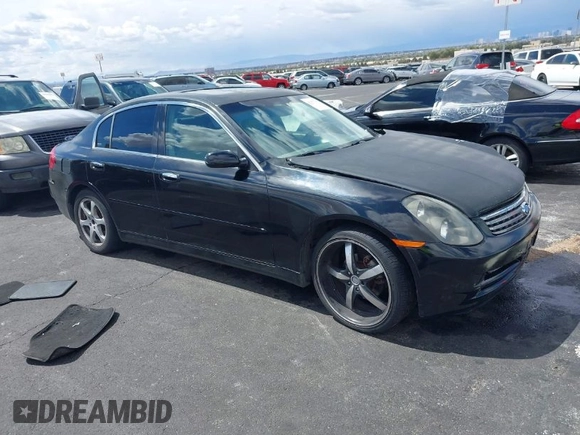 2003 Infiniti G35 z VIN JNKCV51E73M319199, wystawiony jako IAAI lot #41953183 z przebiegiem 182 240 mil mil oraz . Historia ofert i sprzedaży dostępna na DreamBid. Obrazek 1.
