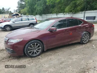 2015 Acura TLX Technology with VIN 19UUB2F50FA026127, listed as a Copart auction lot 58579885 with 132,360 mi miles and Salvage title. Bid and sale history available at DreamBid. Image 1.