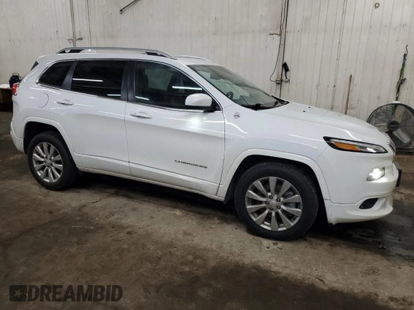2018 Jeep Cherokee Overland with VIN 1C4PJMJX9JD613338, listed as a Copart auction lot 88442495 with 55,597 mi miles and Non Repairable. Bid and sale history available at carsss.com. Image 4.