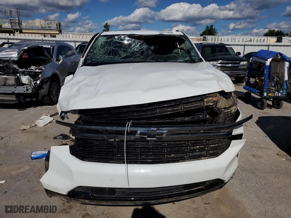 2021 Chevrolet Tahoe RST with VIN 1GNSKRKD2MR284960, listed as a Copart auction lot 60485444 with 0 mi miles and Salvage Title. Bid and sale history available at carsss.com. Image 5.