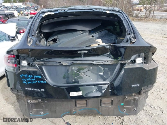2017 Tesla Model X 90D with VIN 5YJXCBE20HF069506, listed as a IAAI auction lot 41492040 with 145,933 mi miles. Bid and sale history available at carsss.com. Image 16.