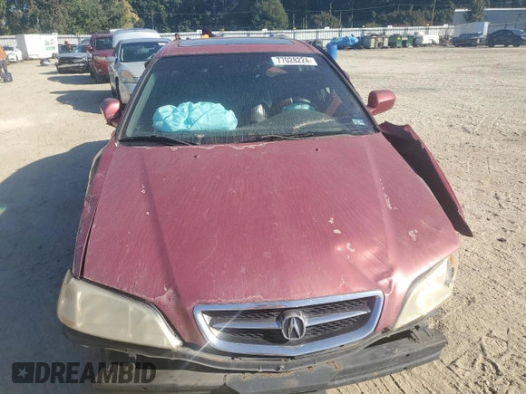 1999 Acura TL with VIN 19UUA5652XA034459, listed as a Copart auction lot 77028224 with 0 mi miles and Salvage Title. Bid and sale history available at carsss.com. Image 5.