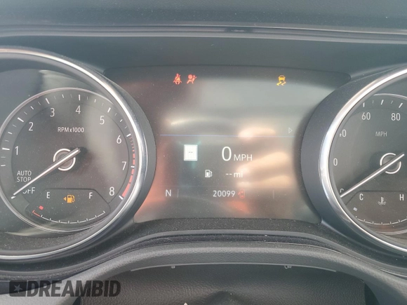 2021 Buick Encore GX Essence with VIN KL4MMFSL3MB151001, listed as a Copart auction lot 56675175 with 20,099 mi miles and Salvage title. Bid and sale history available at DreamBid. Image 9.