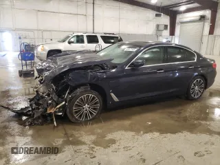 2018 BMW 5 Series 530e xDrive with VIN WBAJB1C50JB084044, listed as a Copart auction lot 53047185 with Not Provided miles and Salvage Title. Bid and sale history available at carsss.com. Image 1.