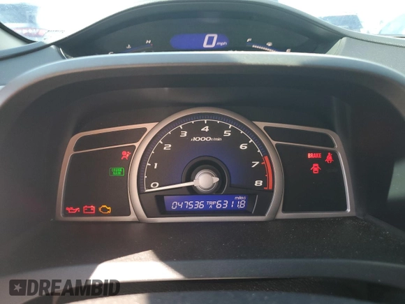 2006 Honda Civic Cpe EX with VIN 2HGFG11816H522853, listed as a Copart auction lot 65270984 with 47,536 mi miles and Salvage Title. Bid and sale history available at carsss.com. Image 9.
