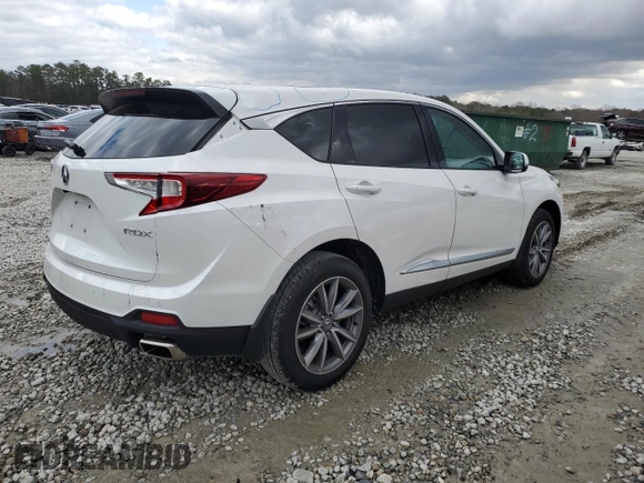 2023 Acura RDX w/Technology Package with VIN 5J8TC1H57PL010481, listed as a Copart auction lot 47923285 with 10,289 mi miles and Salvage Title. Bid and sale history available at carsss.com. Image 3.