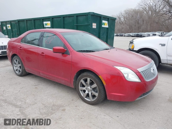 2010 Mercury Milan Premier with VIN 3MEHM0JG8AR642291, listed as a IAAI auction lot 41820053 with 125,612 mi miles. Bid and sale history available at carsss.com. Image 1.