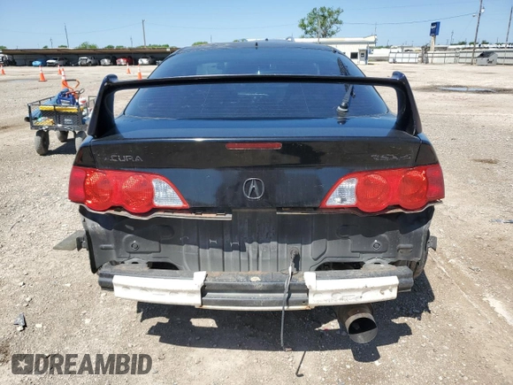 2002 Acura RSX Type S with VIN JH4DC53082C036696, listed as a Copart auction lot 52193175 with 179,773 mi miles and Salvage Title. Bid and sale history available at carsss.com. Image 6.