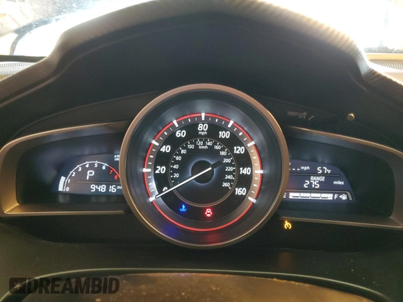 2016 Mazda 3 i Sport with VIN 3MZBM1K77GM318165, listed as a Copart auction lot 51353515 with 94,816 mi miles and Salvage Title. Bid and sale history available at DreamBid. Image 9.
