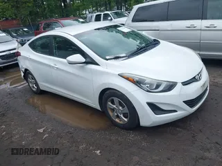 2014 Hyundai Elantra SE with VIN 5NPDH4AE9EH484742, listed as a IAAI auction lot 42381509 with 95,495 mi miles and . Bid and sale history available at DreamBid. Image 1.