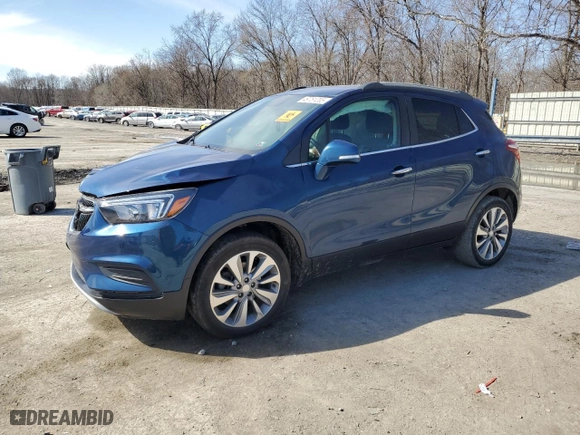 2019 Buick Encore Preferred with VIN KL4CJESB0KB837502, listed as a Copart auction lot 49751205 with 124,292 mi miles and Salvage Title. Bid and sale history available at carsss.com. Image 1.
