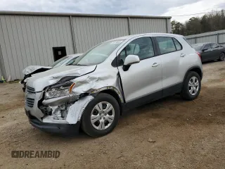 2016 Chevrolet Trax LS with VIN KL7CJKSB3GB754607, listed as a Copart auction lot 50418065 with 104,492 mi miles and Salvage Title. Bid and sale history available at carsss.com. Image 1.