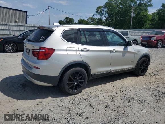 2011 BMW X3 35i with VIN 5UXWX7C57BL730476, listed as a Copart auction lot 54120405 with 179,745 mi miles and Clean Title. Bid and sale history available at DreamBid. Image 3.