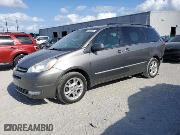 2005 Toyota Sienna XLE with VIN 5TDZA22CX5S274768, listed as a Copart auction lot 55036235 with 167,552 mi miles and Salvage title. Bid and sale history available at DreamBid. Image 1.