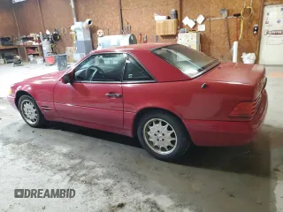 1997 Mercedes-Benz SL-Class with VIN WDBFA63F9VF143994, listed as a Copart auction lot 81814144 with 0 mi miles and Salvage Title. Bid and sale history available at carsss.com. Image 2.