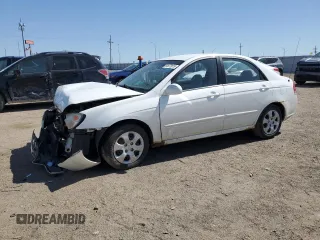 2007 Kia Spectra EX with VIN KNAFE121775460533, listed as a Copart auction lot 50873075 with 116,433 mi miles and Salvage Title. Bid and sale history available at carsss.com. Image 1.