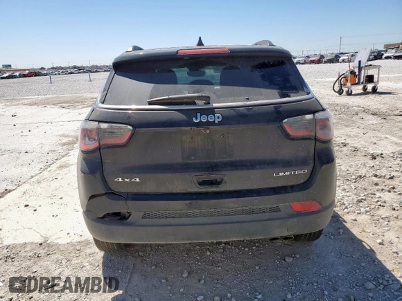 2018 Jeep Compass Limited with VIN 3C4NJDCB5JT332771, listed as a Copart auction lot 50347145 with 173,687 mi miles and Salvage Title. Bid and sale history available at DreamBid. Image 6.
