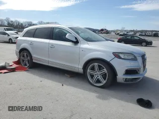 2014 Audi Q7 3.0T S line Prestige with VIN WA1DGAFEXED003312, listed as a Copart auction lot 46977585 with 173,365 mi miles and Salvage Title. Bid and sale history available at carsss.com. Image 4.