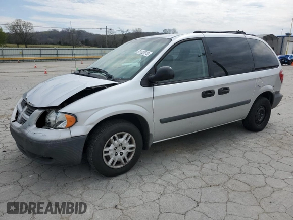2005 Dodge Caravan SE with VIN 1D4GP25B55B344387, listed as a Copart auction lot 51122075 with 206,971 mi miles and Salvage title. Bid and sale history available at DreamBid. Image 1.