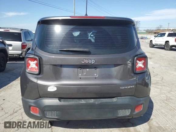 2017 Jeep Renegade Sport z VIN ZACCJAAB3HPF50167, wystawiony jako Copart lot #49672845 z przebiegiem 105 216 mil mil oraz Szkoda całkowita • Salvage title. Historia ofert i sprzedaży dostępna na DreamBid. Obrazek 6.