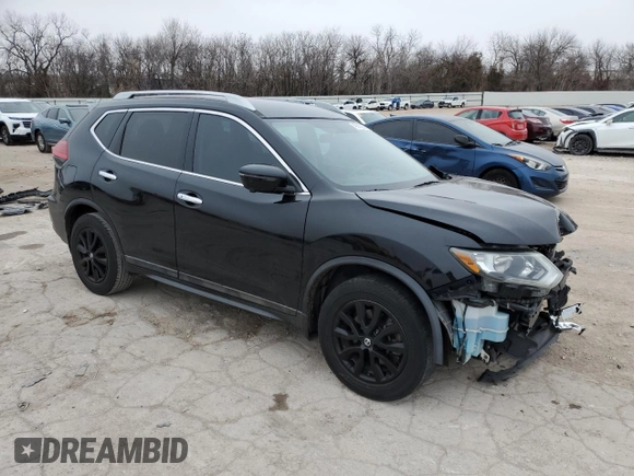2017 Nissan Rogue SV with VIN 5N1AT2MN4HC738063, listed as a Copart auction lot 43850265 with 133,039 mi miles and Salvage Title. Bid and sale history available at carsss.com. Image 4.