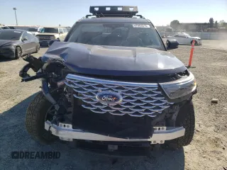 2021 Ford Explorer Platinum with VIN 1FM5K8HC0MGC27274, listed as a Copart auction lot 47003315 with 43,333 mi miles and Salvage Title. Bid and sale history available at carsss.com. Image 5.