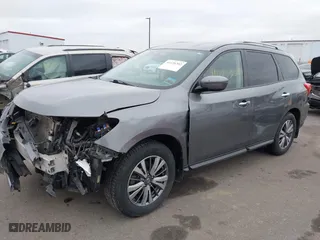 2019 Nissan Pathfinder S with VIN 5N1DR2MM6KC641697, listed as a IAAI auction lot 41126302 with 159528 miles. Bid and sale history available at carsss.com. Image 17.