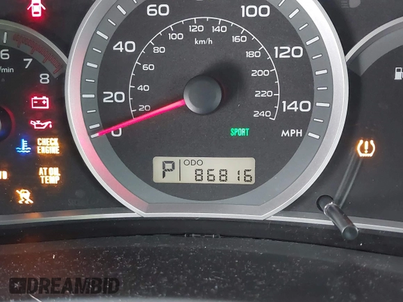 2011 Subaru Impreza Outback Special Sports with VIN JF1GH6D66BH826662, listed as a IAAI auction lot 41502583 with 86,816 mi miles and . Bid and sale history available at DreamBid. Image 7.