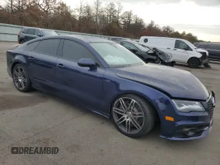 2014 Audi S7 Prestige with VIN WAUW2BFC8EN065736, listed as a Copart auction lot 76977884 with 49,591 mi miles and Salvage Title. Bid and sale history available at carsss.com. Image 4.