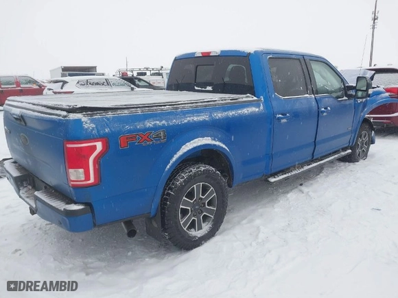 2015 Ford F-150 XLT w/HD Payload Pkg with VIN 1FTFW1EGXFKE05722, listed as a IAAI auction lot 41575776 with 1 mi miles. Bid and sale history available at carsss.com. Image 4.