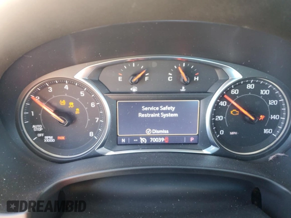 2020 GMC Terrain SLT with VIN 3GKALVEVXLL265467, listed as a Copart auction lot 81483374 with 70,039 mi miles and Salvage Title. Bid and sale history available at carsss.com. Image 9.