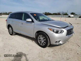2015 Infiniti QX60 with VIN 5N1AL0MN0FC505962, listed as a Copart auction lot 50455735 with 141,798 mi miles and Salvage Title. Bid and sale history available at DreamBid. Image 4.