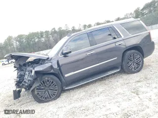 2018 Cadillac Escalade Luxury with VIN 1GYS4BKJ5JR372763, listed as a Copart auction lot 44122245 with 0 mi miles and Salvage Title. Bid and sale history available at carsss.com. Image 1.