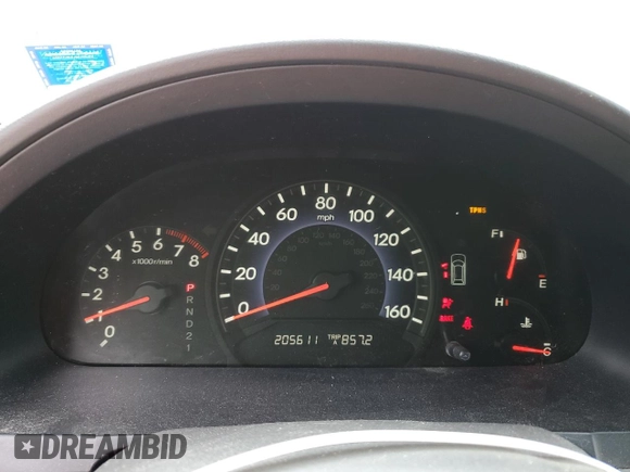 2008 Honda Odyssey EX-L with VIN 5FNRL38608B002157, listed as a Copart auction lot 55074735 with 205,611 mi miles and Non Repairable. Bid and sale history available at DreamBid. Image 9.