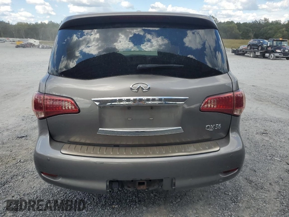 2011 Infiniti QX56 7-passenger with VIN JN8AZ2NE9B9003346, listed as a Copart auction lot 71543784 with 139,382 mi miles and Salvage Title. Bid and sale history available at carsss.com. Image 6.