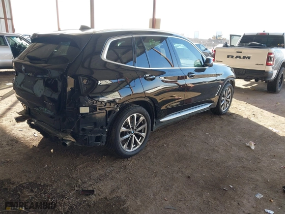 2019 BMW X3 sDrive30i with VIN 5UXTR7C58KLF32117, listed as a IAAI auction lot 41568295 with 60,323 mi miles. Bid and sale history available at carsss.com. Image 4.