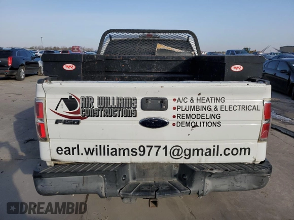 2009 Ford F-150 STX with VIN 1FTRX14W49KB53098, listed as a Copart auction lot 45272615 with 300,694 mi miles and Clean Title. Bid and sale history available at carsss.com. Image 6.