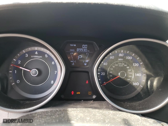 2012 Hyundai Elantra GLS with VIN KMHDH4AE7CU316094, listed as a Copart auction lot 51986305 with 89,930 mi miles and Salvage Title. Bid and sale history available at carsss.com. Image 9.