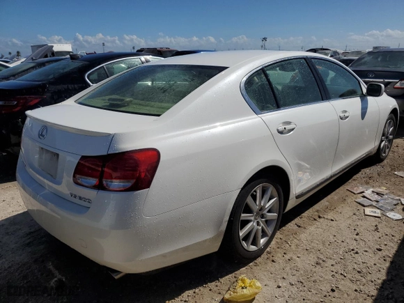 2006 Lexus GS 300 with VIN JTHBH96SX65016909, listed as a Copart auction lot 76167534 with 0 mi miles and Non Repairable. Bid and sale history available at carsss.com. Image 3.