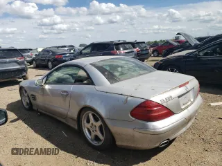 2003 Mercedes-Benz SL 500 z VIN WDBSK75F13F032092, wystawiony jako Copart lot #75596144 z przebiegiem 43 508 mil mil oraz Nie do naprawy • Non repairable. Historia ofert i sprzedaży dostępna na DreamBid. Obrazek 2.