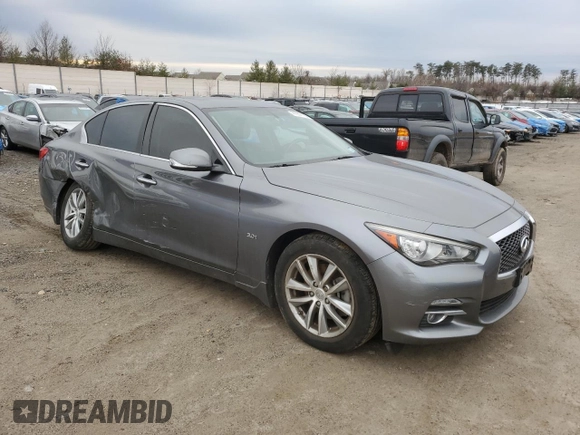 2016 Infiniti Q50 3.0t Premium with VIN JN1EV7AR6GM341826, listed as a Copart auction lot 41967155 with 71,858 mi miles and Salvage Title. Bid and sale history available at carsss.com. Image 4.