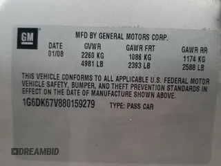 2008 Cadillac STS RWD z VIN 1G6DK67V880159279, wystawiony jako Copart lot #55487375 z przebiegiem 73 341 mil mil oraz Szkody całkowita. Historia ofert i sprzedaży dostępna na DreamBid. Obrazek 12.