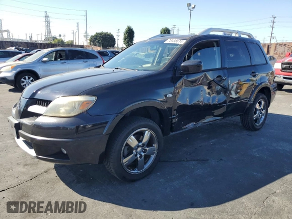2006 Mitsubishi Outlander SE with VIN JA4LX41F06U016181, listed as a Copart auction lot 75138614 with 148,211 mi miles and Salvage Title. Bid and sale history available at carsss.com. Image 1.