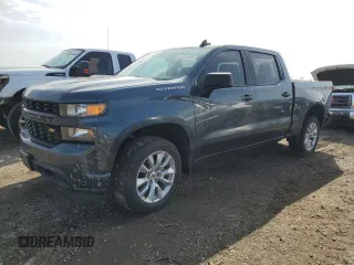 2020 Chevrolet Silverado 1500 Custom with VIN 3GCPWBEK9LG356000, listed as a Copart auction lot 44946305 with 0 mi miles and Salvage Title. Bid and sale history available at carsss.com. Image 1.