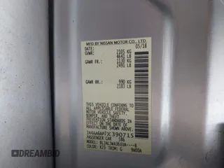 2018 Nissan Maxima SL z VIN 1N4AA6AP7JC390715, wystawiony jako IAAI lot #41397498 z przebiegiem 81 483 mil mil oraz . Historia ofert i sprzedaży dostępna na DreamBid. Obrazek 9.