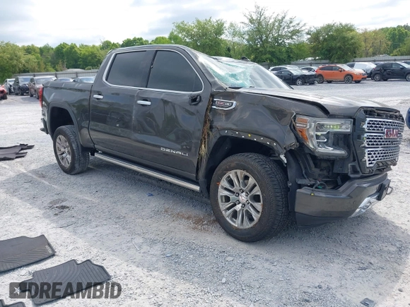 2019 GMC Sierra 1500 Denali z VIN 1GTU9FEL8KZ180128, wystawiony jako IAAI lot #42028488 z przebiegiem 78 015 mil mil oraz . Historia ofert i sprzedaży dostępna na DreamBid. Obrazek 1.