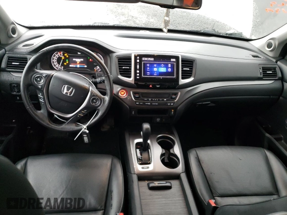 2019 Honda Ridgeline RTL-T with VIN 5FPYK3F63KB006493, listed as a Copart auction lot 43466445 with 51,021 mi miles and Salvage title. Bid and sale history available at DreamBid. Image 8.