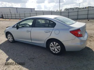 2012 Honda Civic LX with VIN 19XFB2F55CE330845, listed as a Copart auction lot 53331834 with 70,857 mi miles and Salvage Title. Bid and sale history available at DreamBid. Image 2.