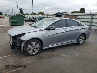 2015 Hyundai Sonata Hybrid Limited with VIN KMHEC4A40FA136181, listed as a Copart auction lot 88088605 with 146,204 mi miles and Non Repairable. Bid and sale history available at carsss.com. Image 1.